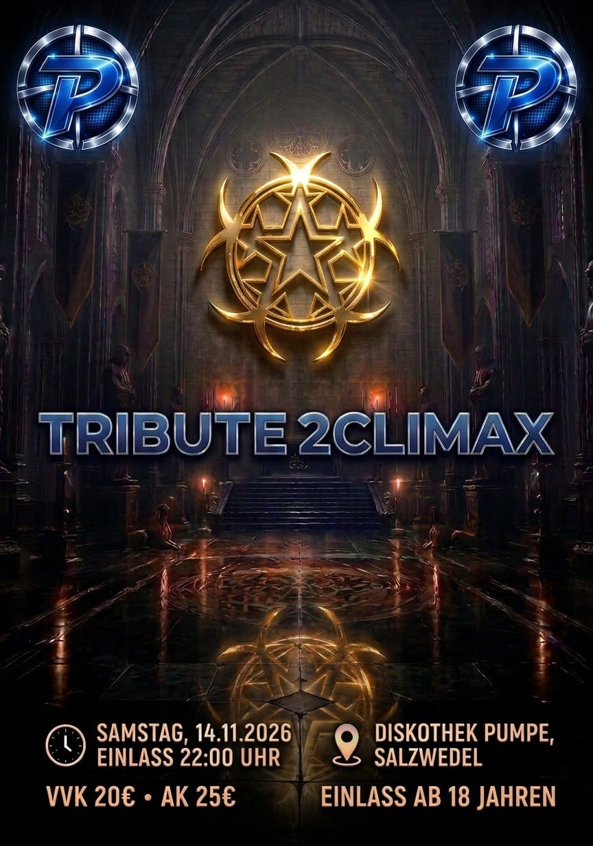 Veranstaltungsflyer von TRIBUTE 2 CLIMAX