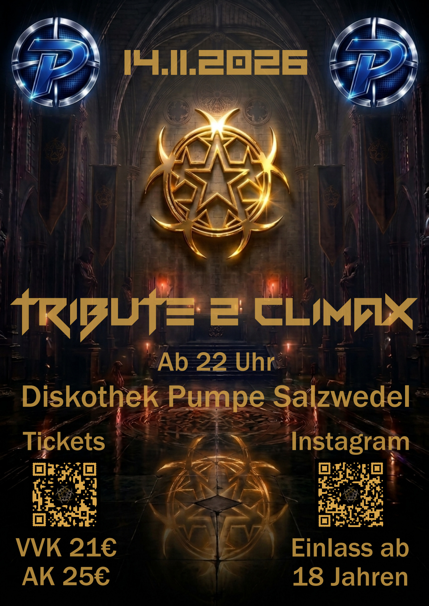 Veranstaltungsflyer von TRIBUTE 2 CLIMAX